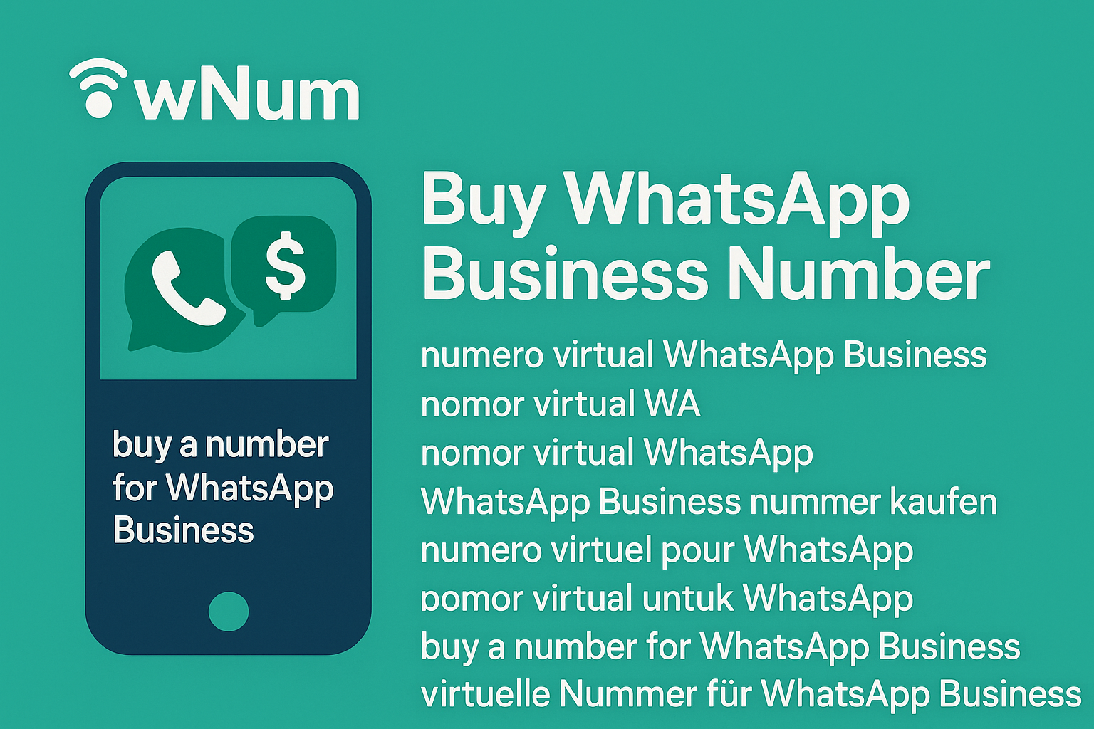 Buy WhatsApp Business Number - virtuelle Nummer für WhatsApp Business