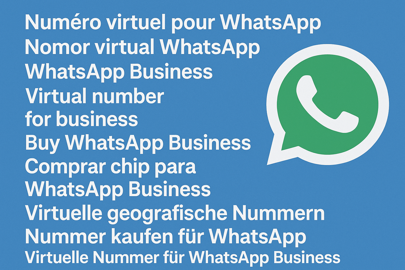 WhatsApp Business nummer kaufen – App Ansicht mit virtual number for business