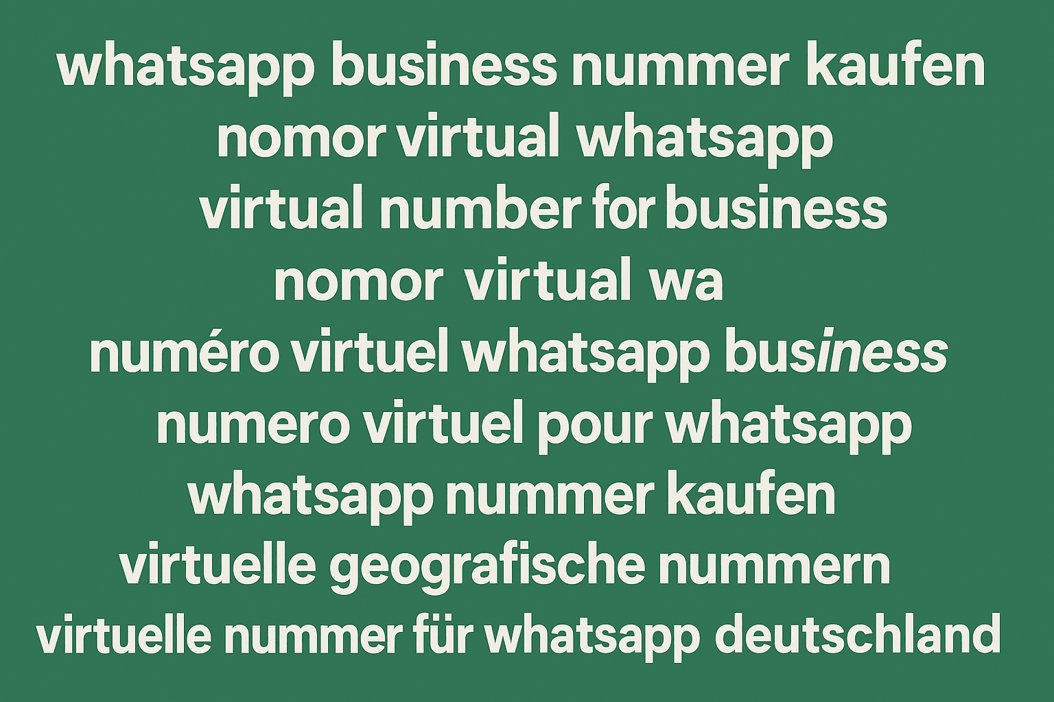 whatsapp nummer kaufen, virtuelle geografische nummern, virtual number for business
