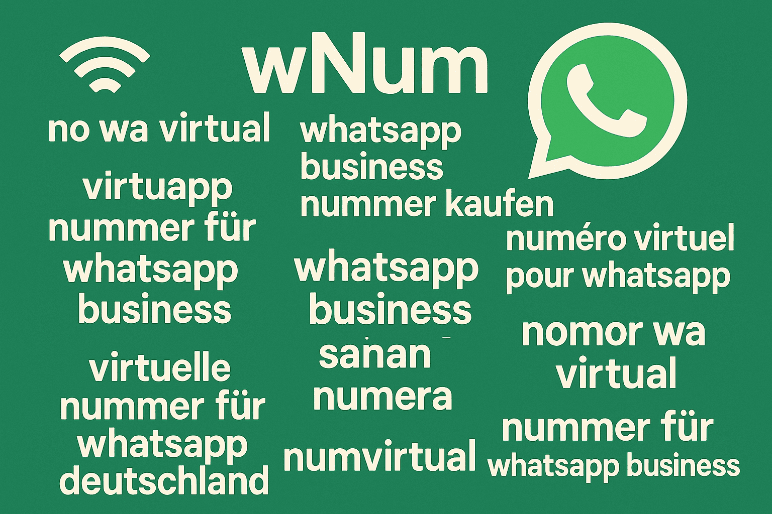 whatsapp business sanal numara, nomor wa virtual, virtuelle nummer für whatsapp deutschland, wNum WhatsApp number virtual app