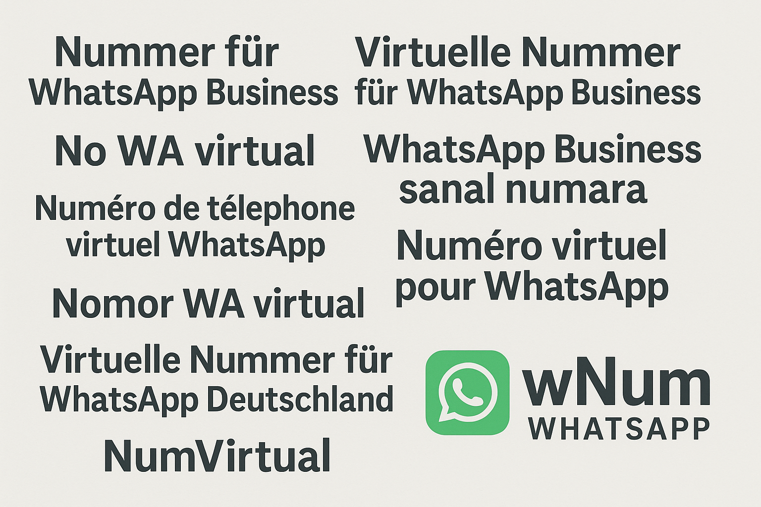 nommer für WhatsApp Business and virtuelle nummer für WhatsApp Deutschland - Secure virtual number app screenshot