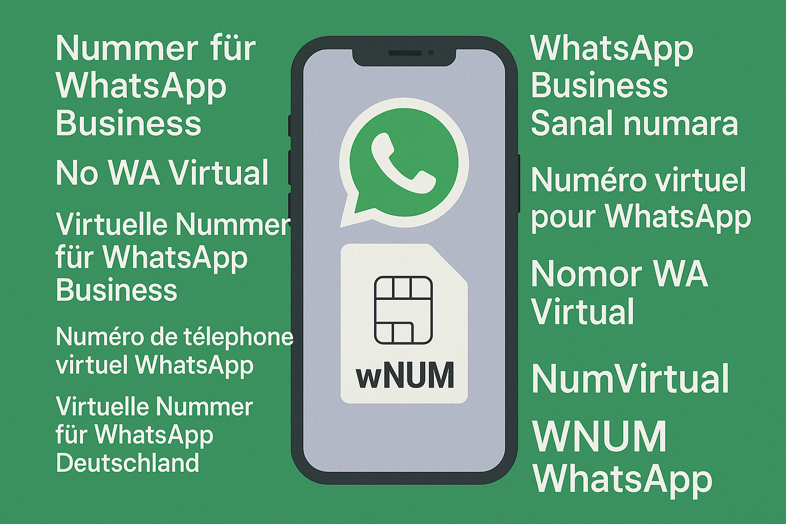 no wa virtual and whatsapp business sanal numara - wNum WhatsApp virtual number dashboard