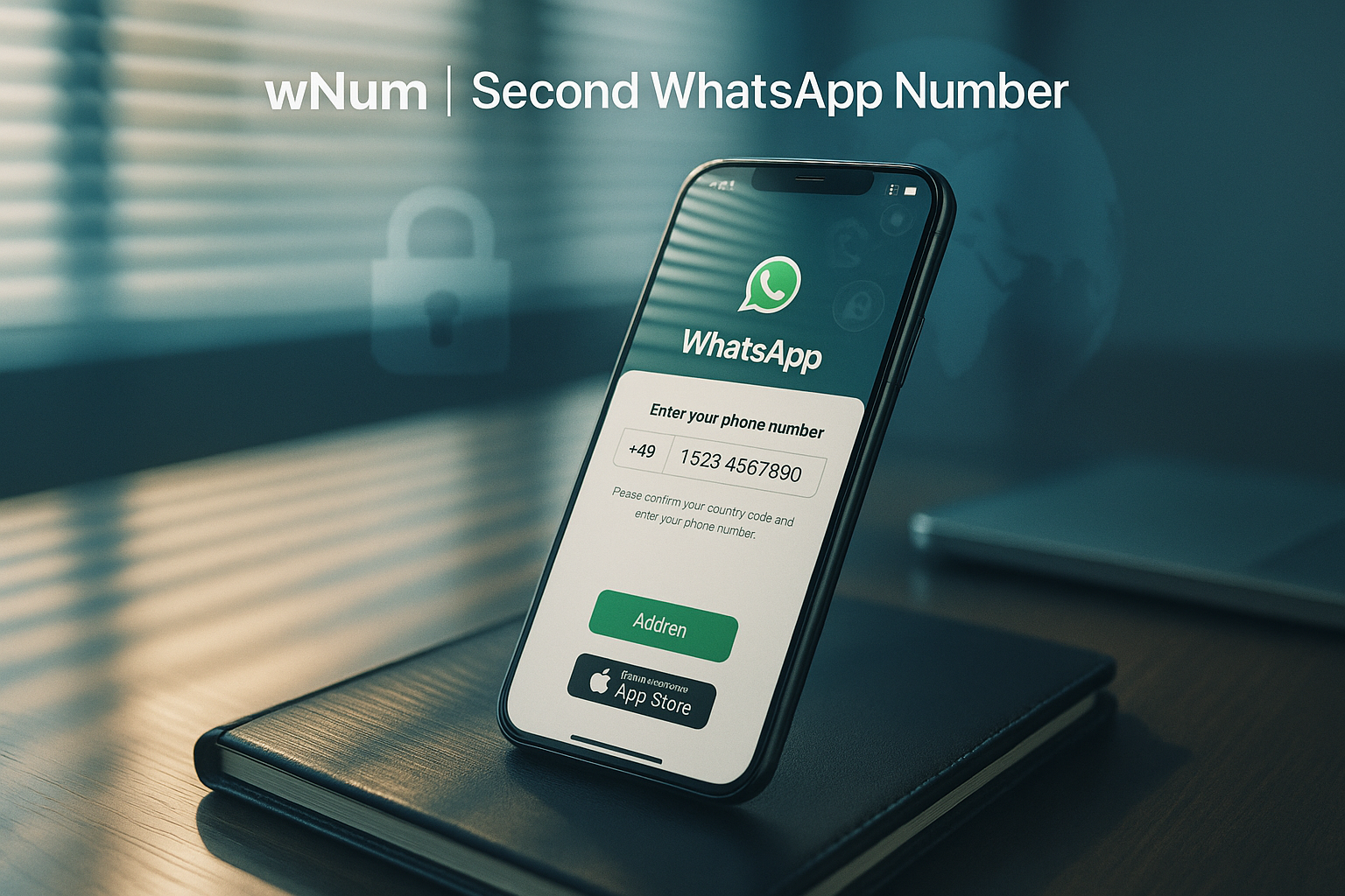 nomor virtual untuk wa whatsapp business - App demo screen