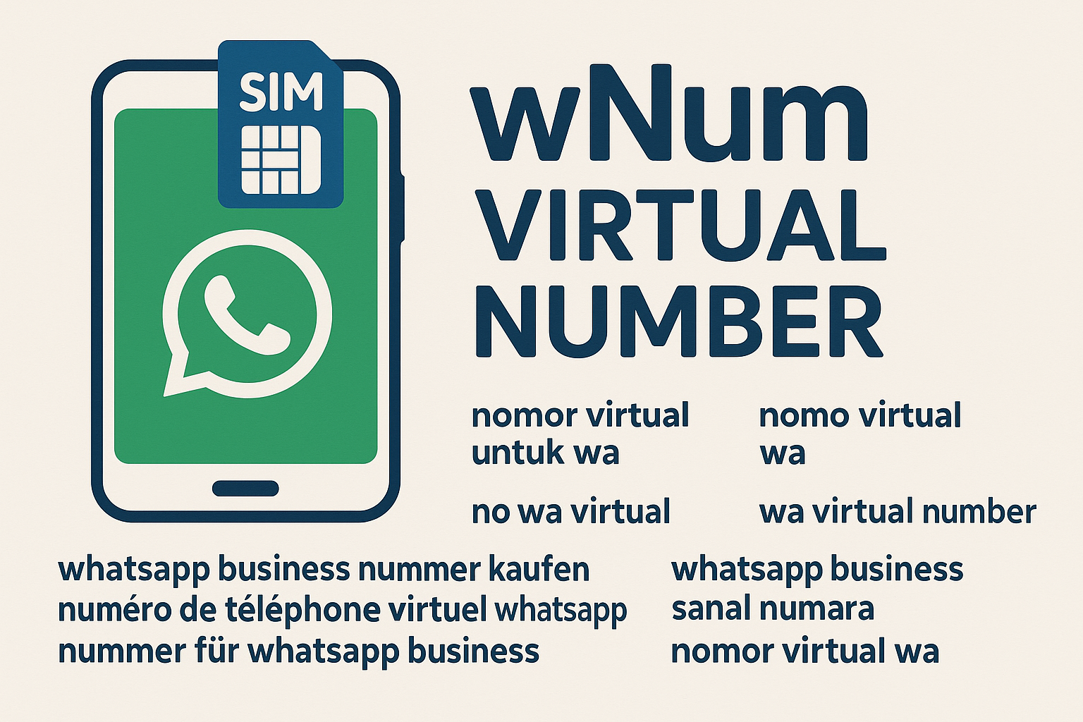 nomor wa virtual whatsapp business sanal numara - wNum app walkthrough