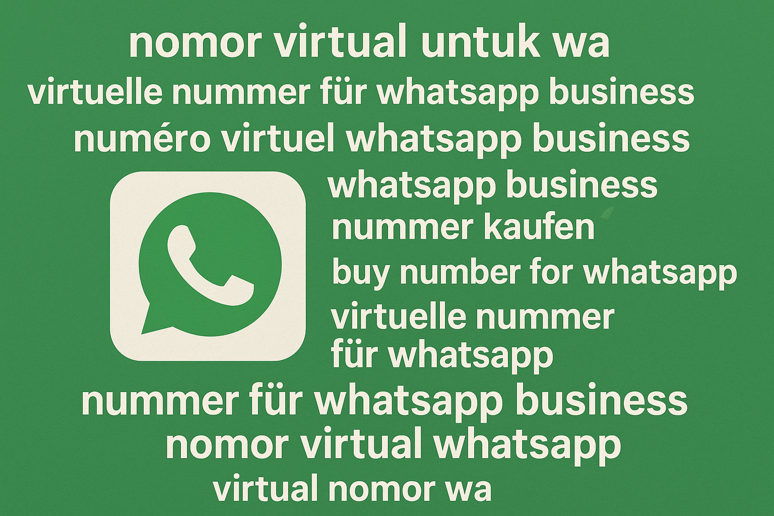 WhatsApp Business için nomor virtual wa satın al - Türkçe görsel örneği, WhatsApp sanal numara uygulaması