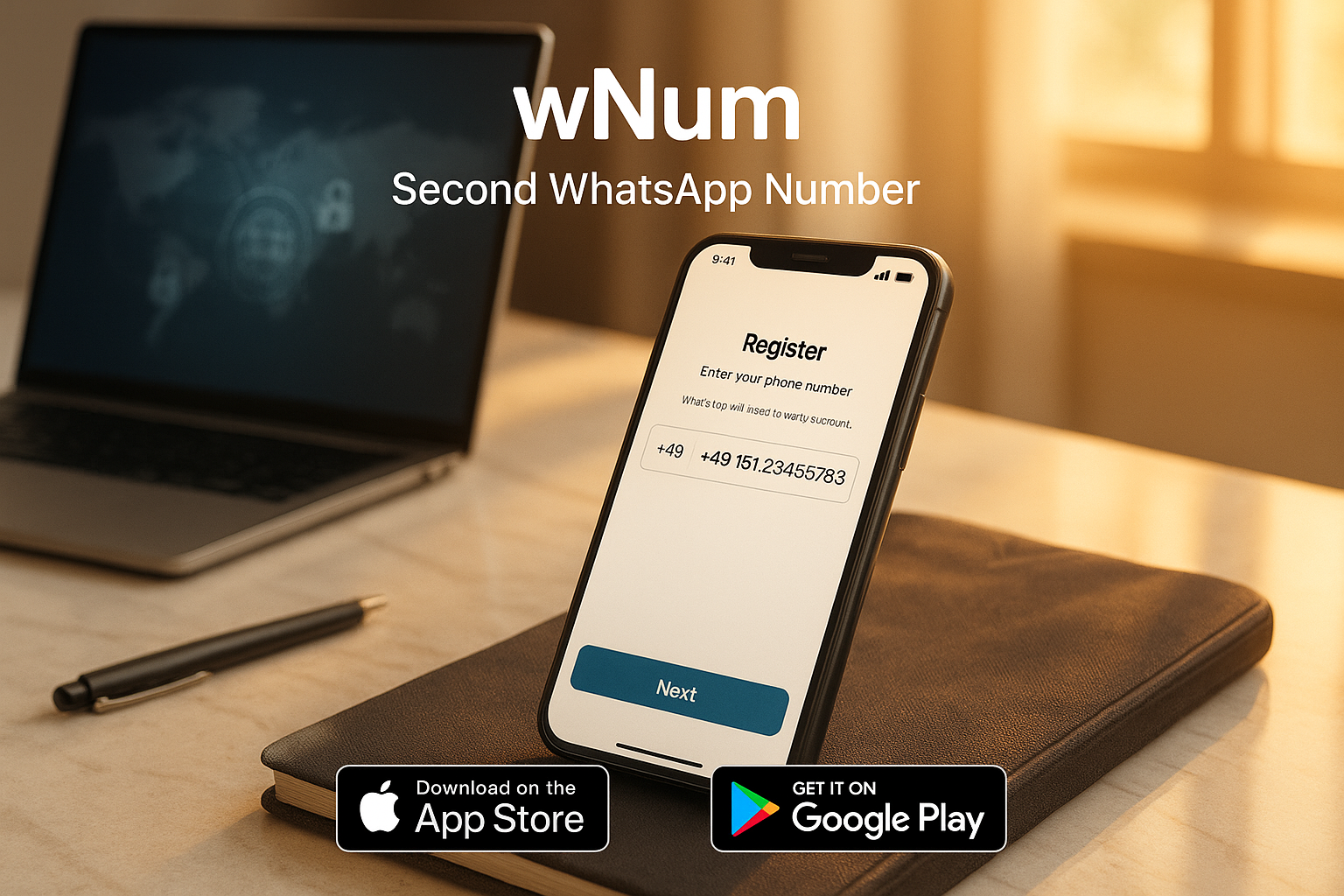 Acheter un numéro virtuel WhatsApp, numéro virtuel pour WhatsApp Business – exemple interface wNum