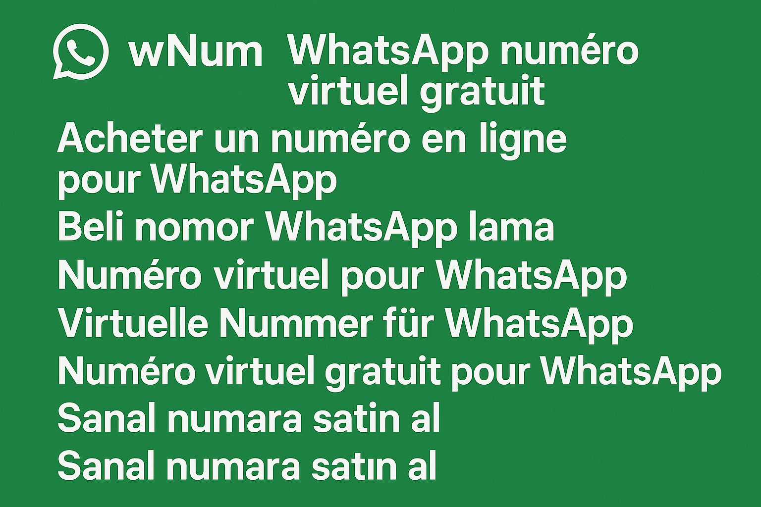 numéro virtuel gratuit pour WhatsApp en ligne, acheter un numéro virtuel pour WhatsApp, exemple utilisation application