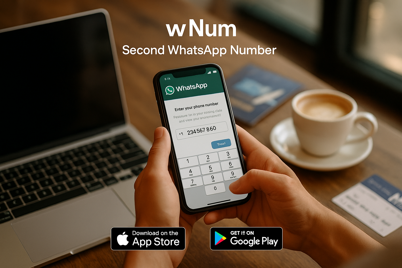 Obtenez un numéro virtuel WhatsApp rapidement en ligne - image wNum, application numéro WhatsApp gratuit