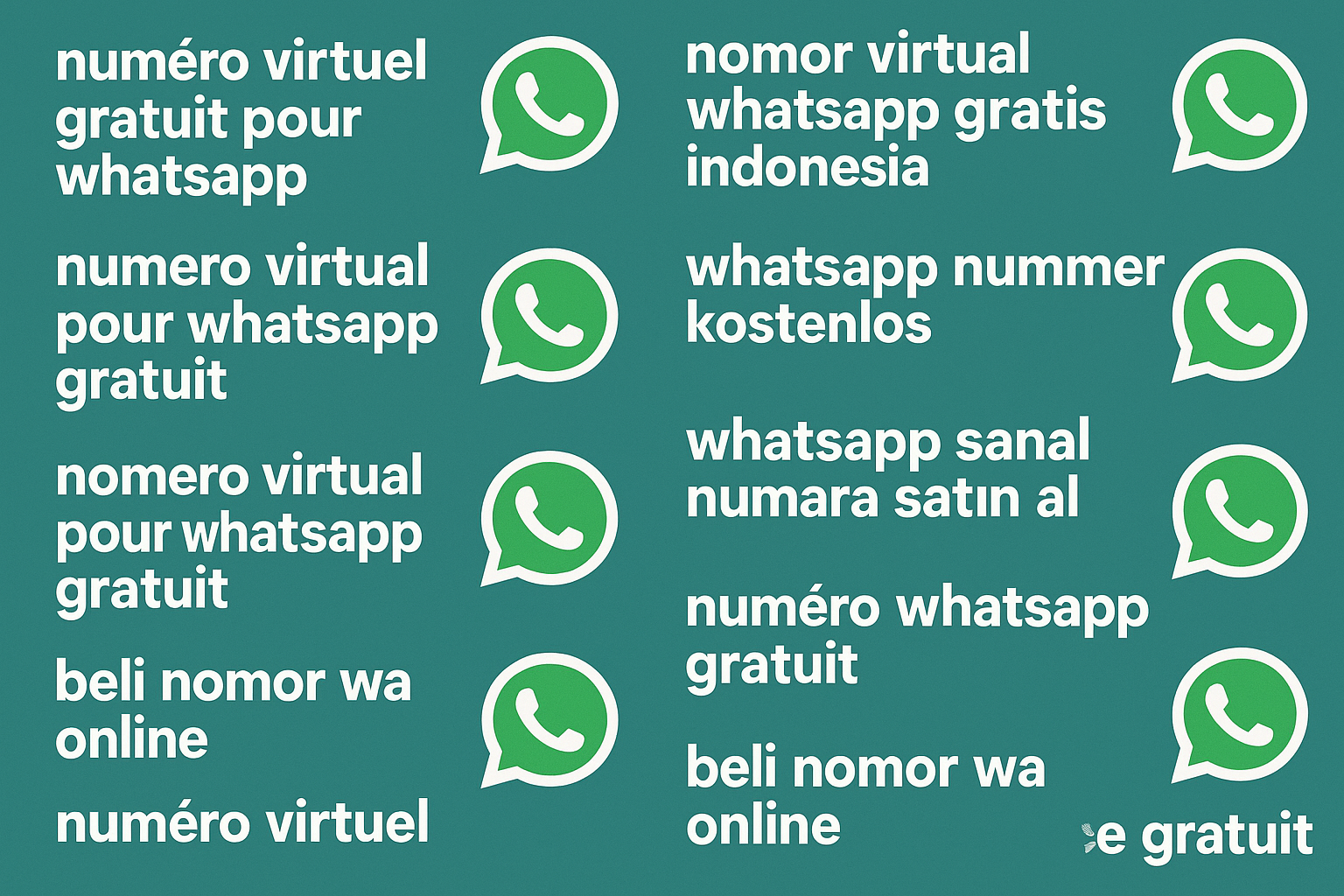 whatsapp nummer kostenlos - whatsapp sanal numara satın al - Virtual WhatsApp Number