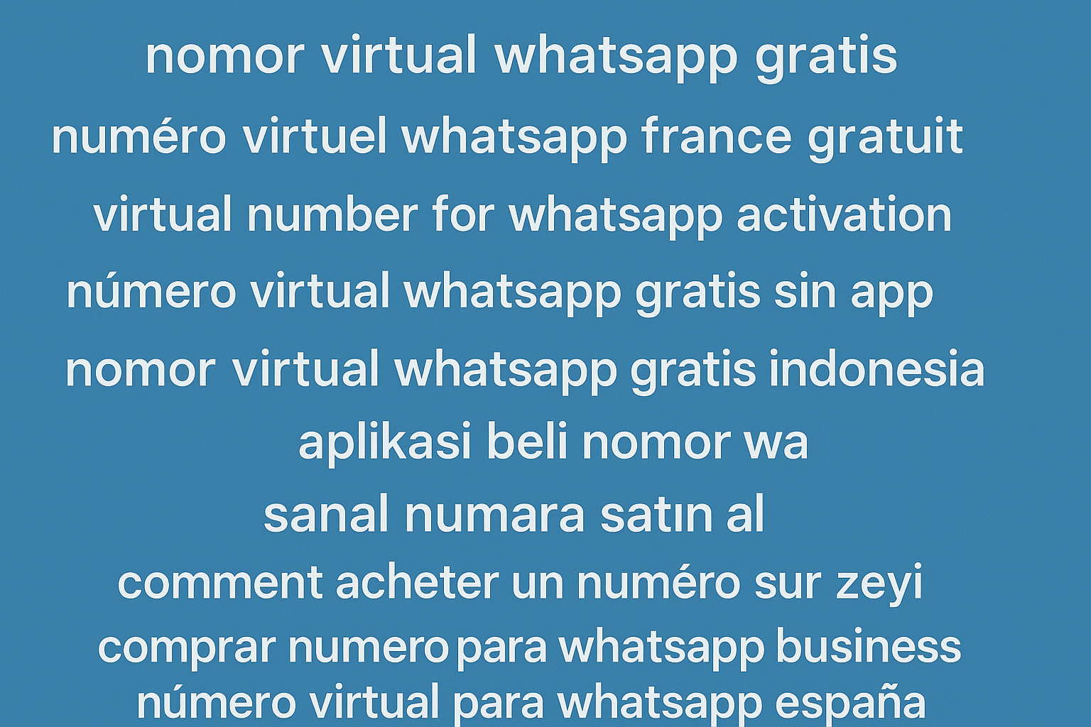 Nomor virtual WhatsApp gratis Indonesia France Spain Turkey