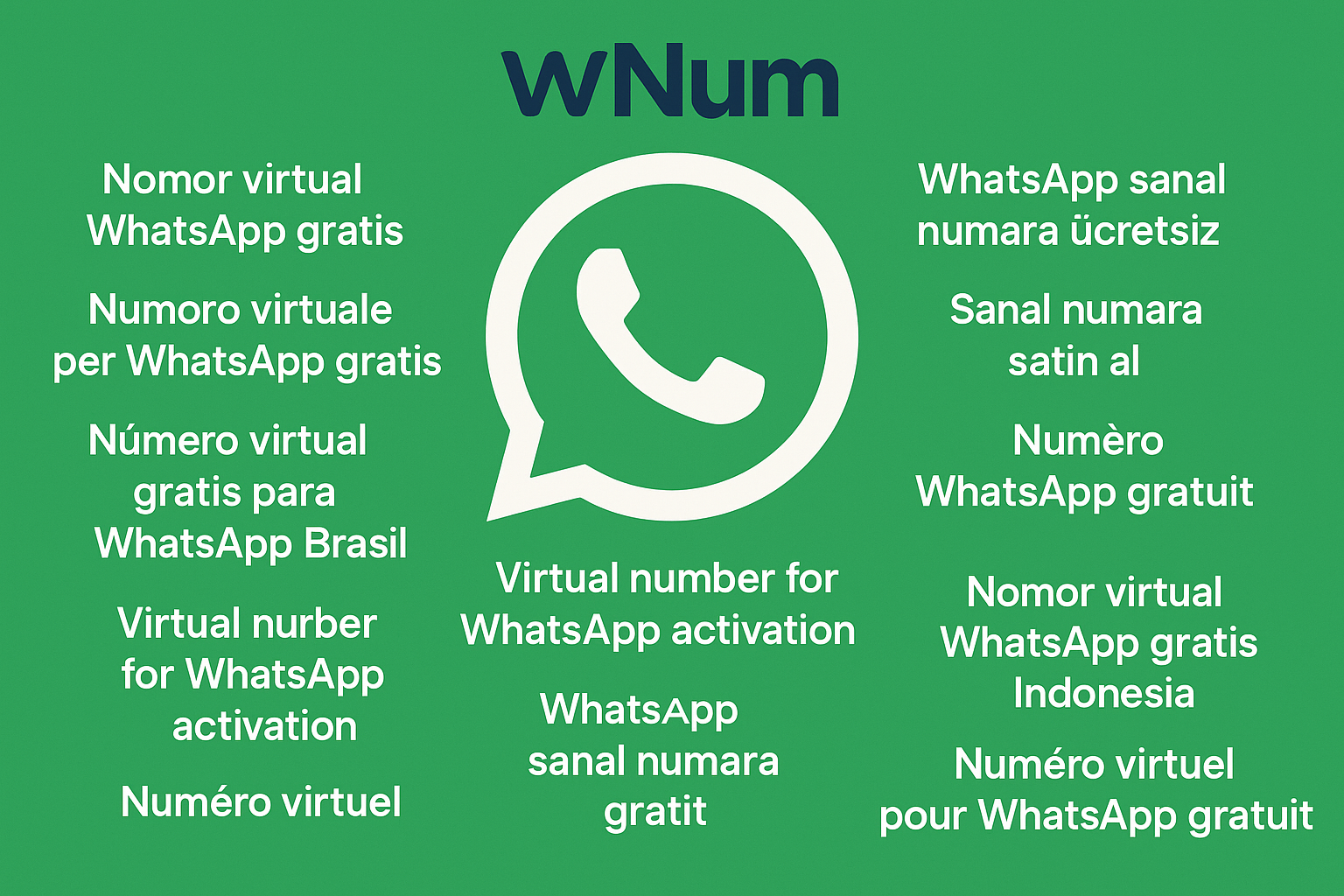 Choisir un numéro virtuel gratuit pour WhatsApp avec wNum