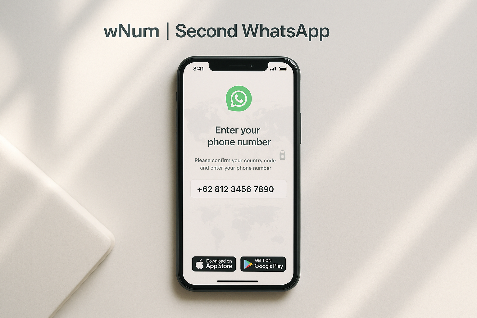 Illustration numéro virtuel WhatsApp gratuit et numéro whatsapp france gratuit avec wNum