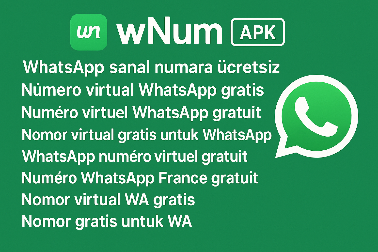Tableau des pays pris en charge pour numéro virtuel WhatsApp gratuit, nomor whatsapp gratis et numéro virtuel whatsapp gratuit