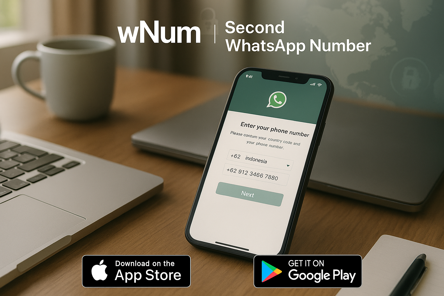 How to buy a number for WhatsApp and use nomor gratis untuk verifikasi WA with wNum