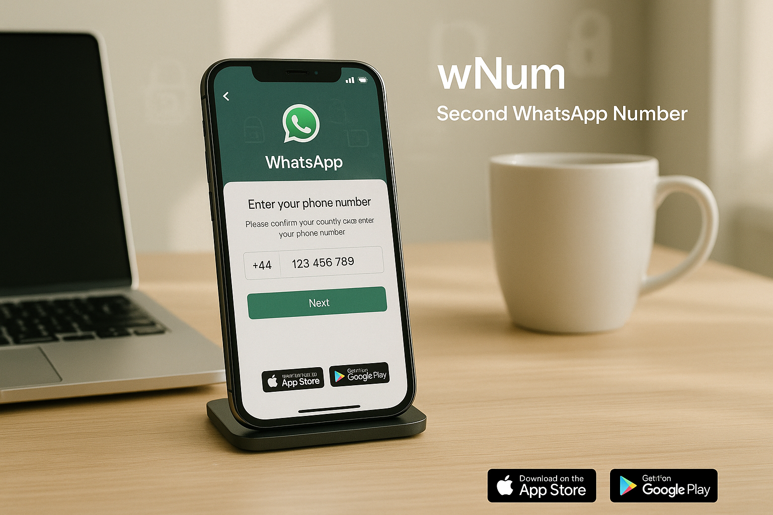 Ilustrasi nomor virtual gratis untuk WhatsApp dan otp wa free