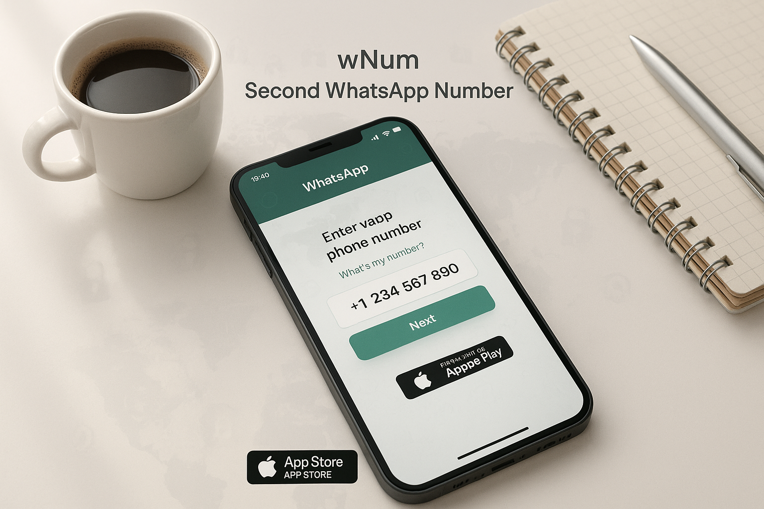 numéro virtuel gratuit pour whatsapp ve whatsapp sanal numara ücretsiz çözümleri wNum uygulaması ekran görüntüsü
