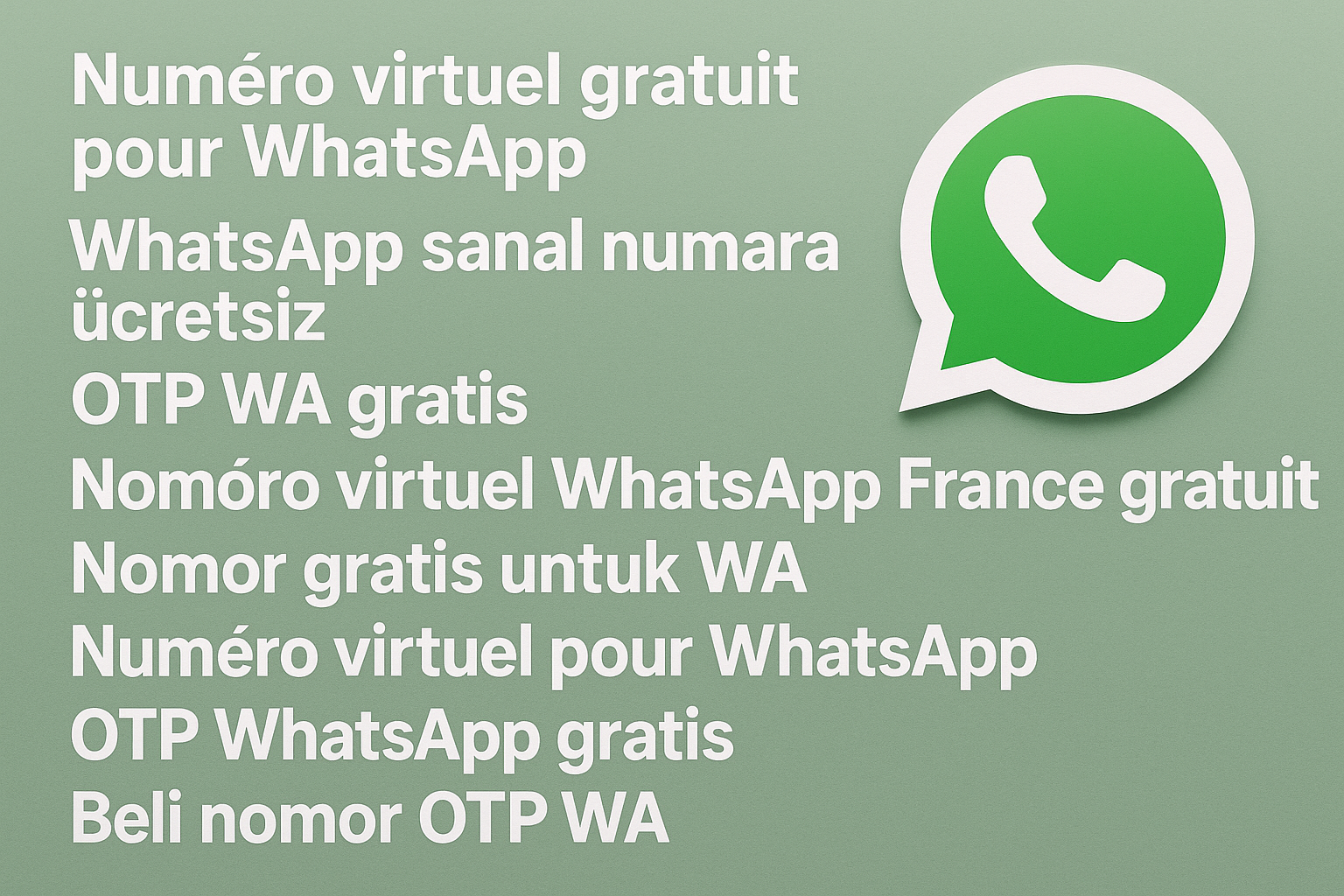 whatsapp sanal numara ücretsiz, otp wa gratis ve numero virtuel pour whatsapp süreç görseli