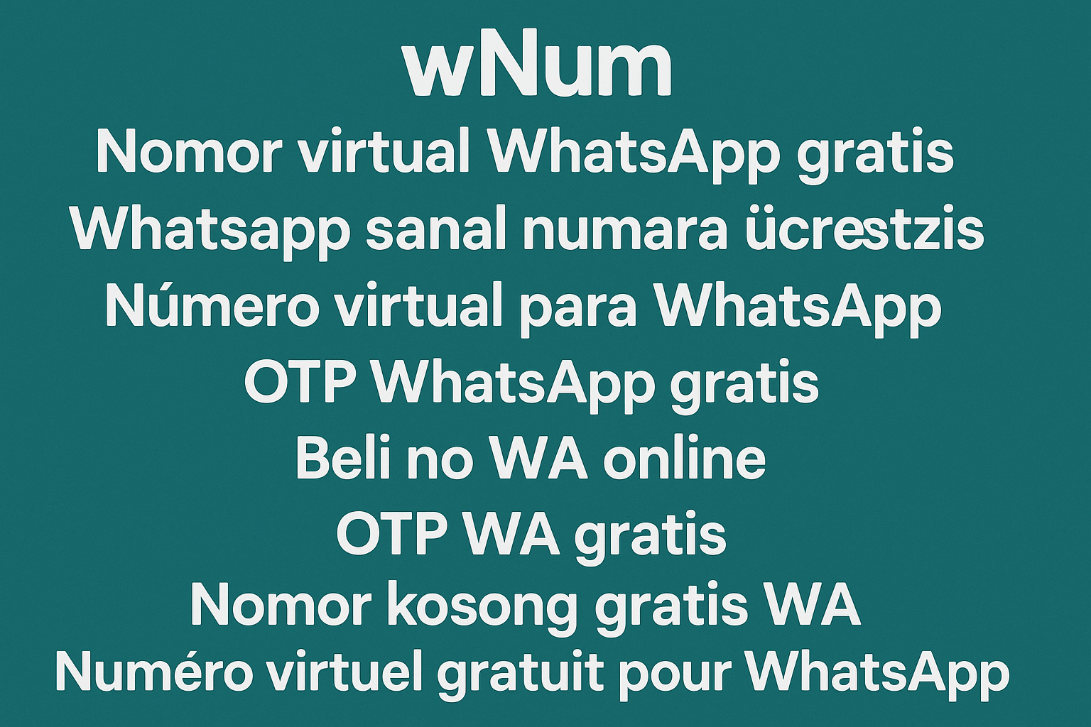Casos de uso de número virtual para WhatsApp Business, beli akun WhatsApp y nomor untuk WA gratis