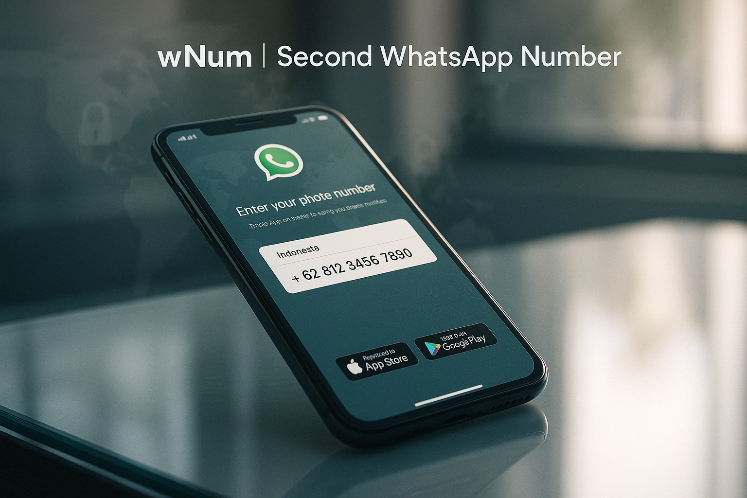 Ilustrasi nomor hp virtual Indonesia untuk verifikasi gratis dan nomor otp gratis di WhatsApp