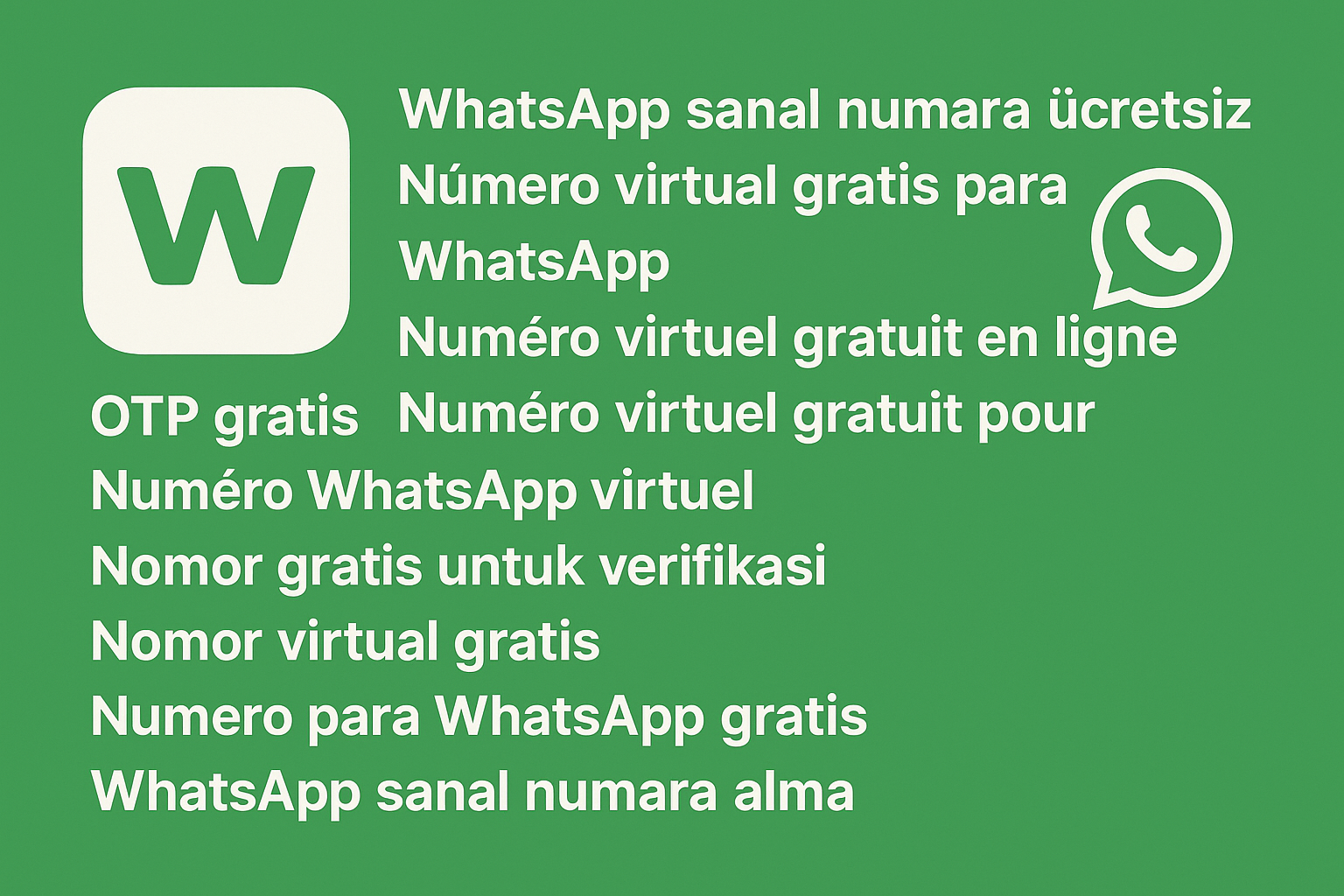 numero whatsapp virtuel, numero para whatsapp gratis ve whatsapp sanal numara alma süreci görseli