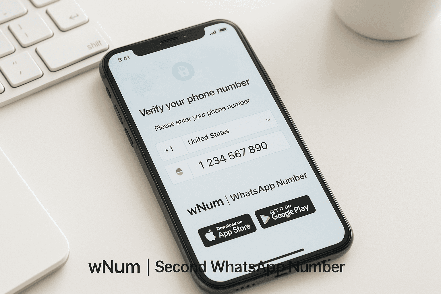 whatsapp sanal numara ücretsiz ve otp gratis için wNum uygulamasının ekran görüntüsü