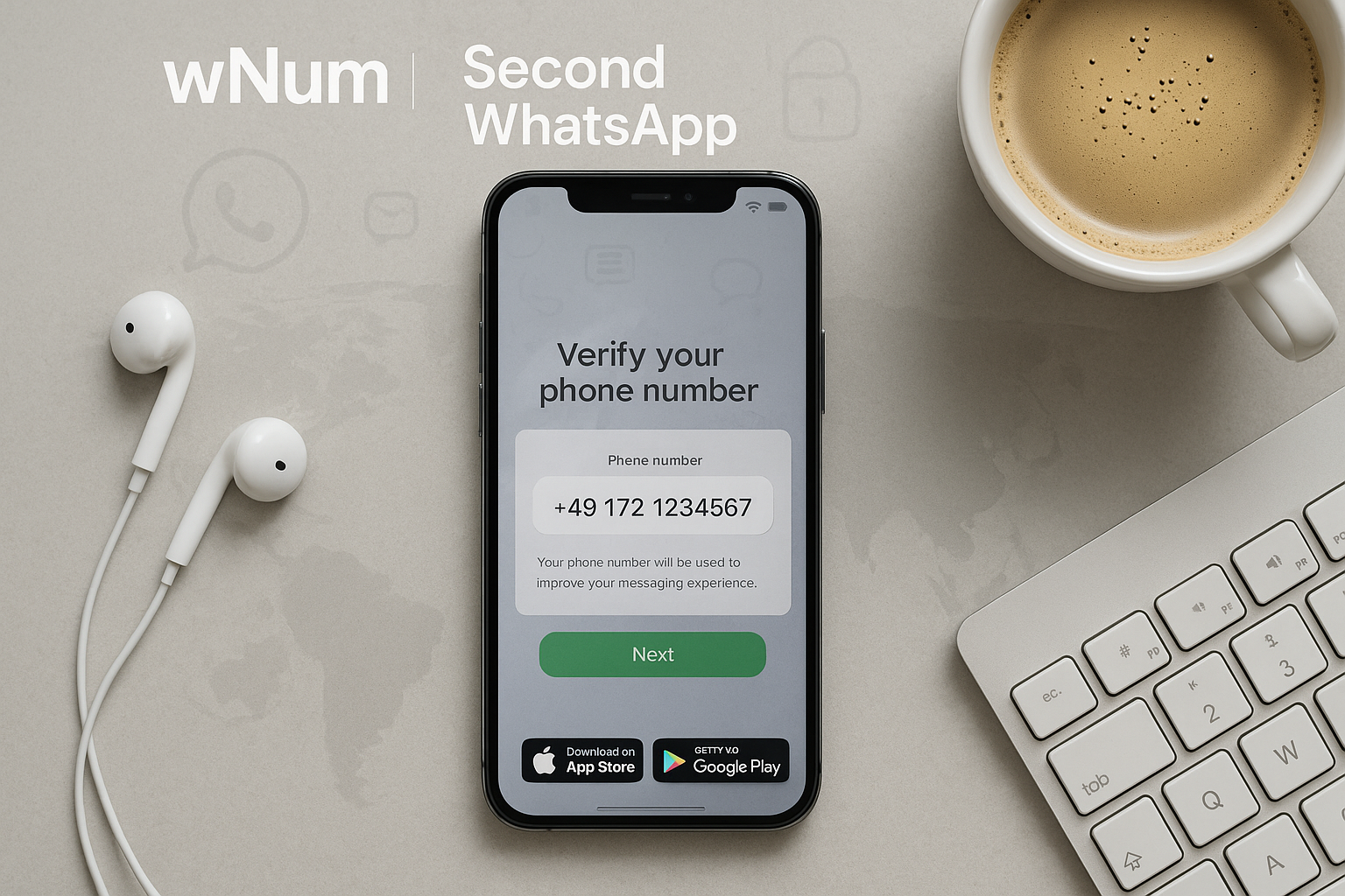 WhatsApp 虛擬號碼免費教學：使用 wNum 收 SMS 驗證碼與 otp gratis 的示意圖
