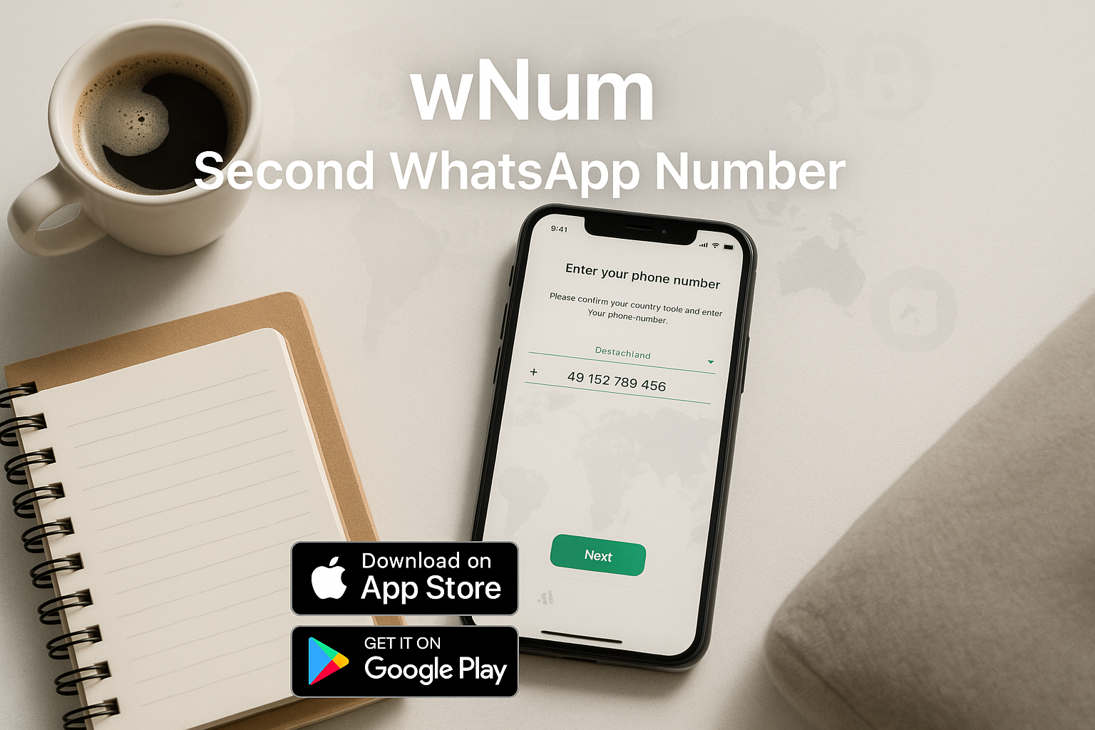 Tampilan nomor virtual gratis dan nokos murah untuk verifikasi WhatsApp