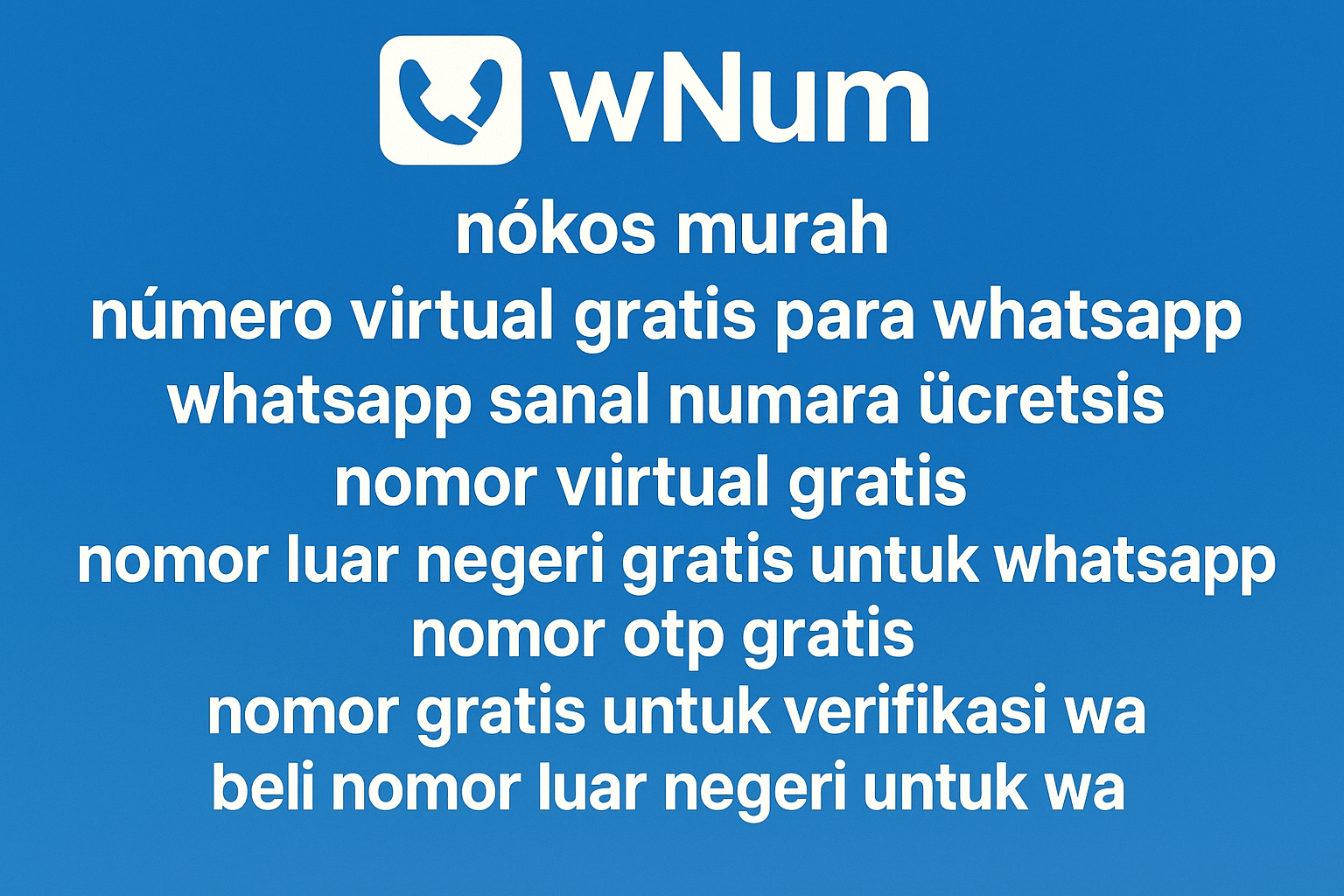 Contoh nomor luar negeri gratis untuk WhatsApp tanpa aplikasi tambahan