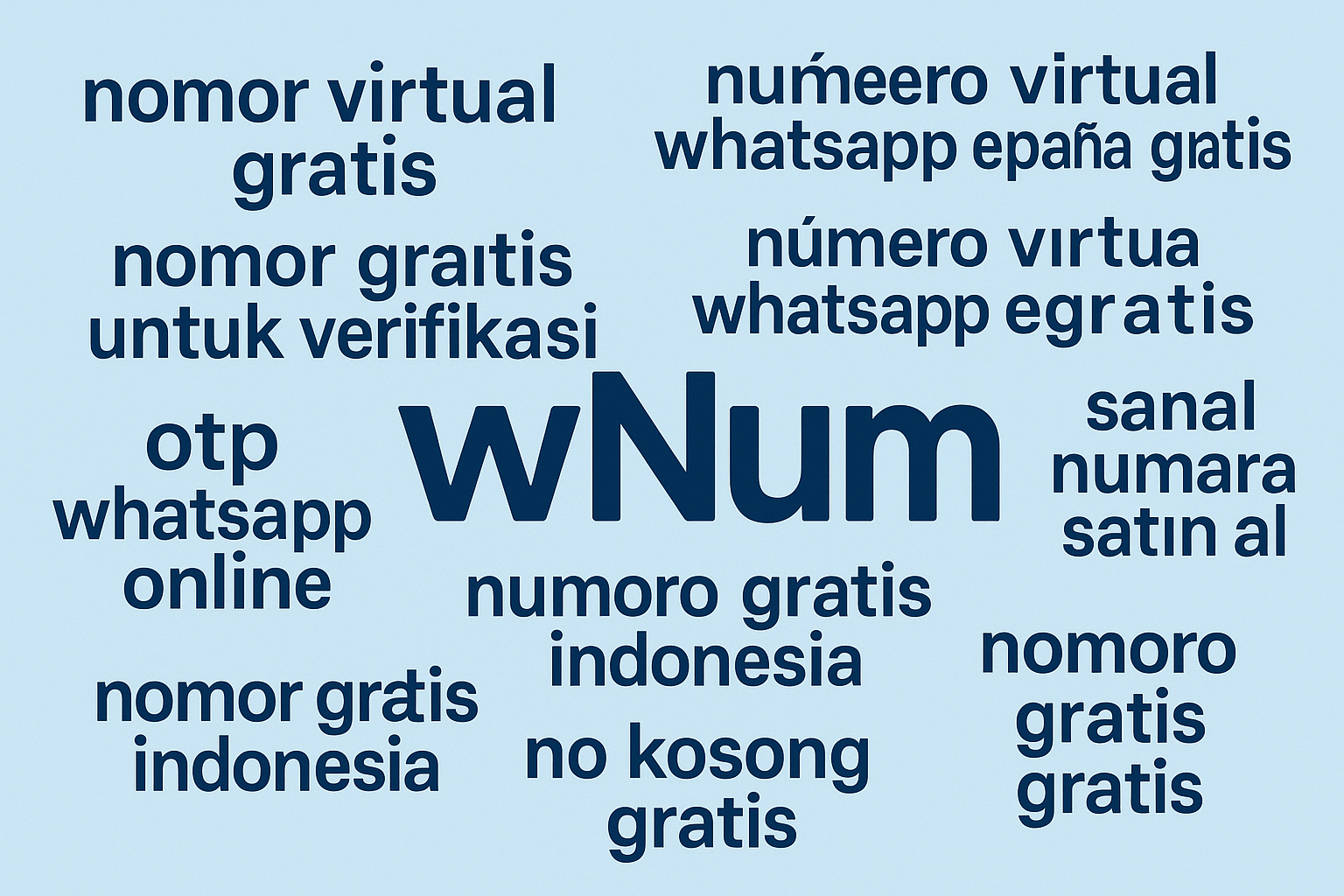 ilustrasi nomor gratis indonesia dan número virtual gratis para whatsapp