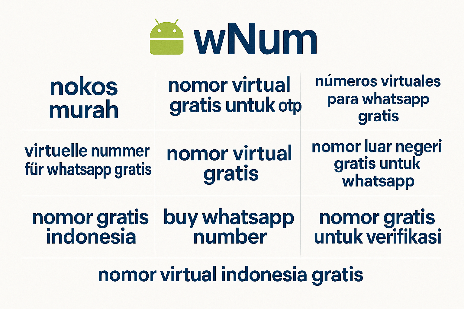 Cara memakai nomor virtual Indonesia gratis dan nomor luar negeri gratis untuk WhatsApp