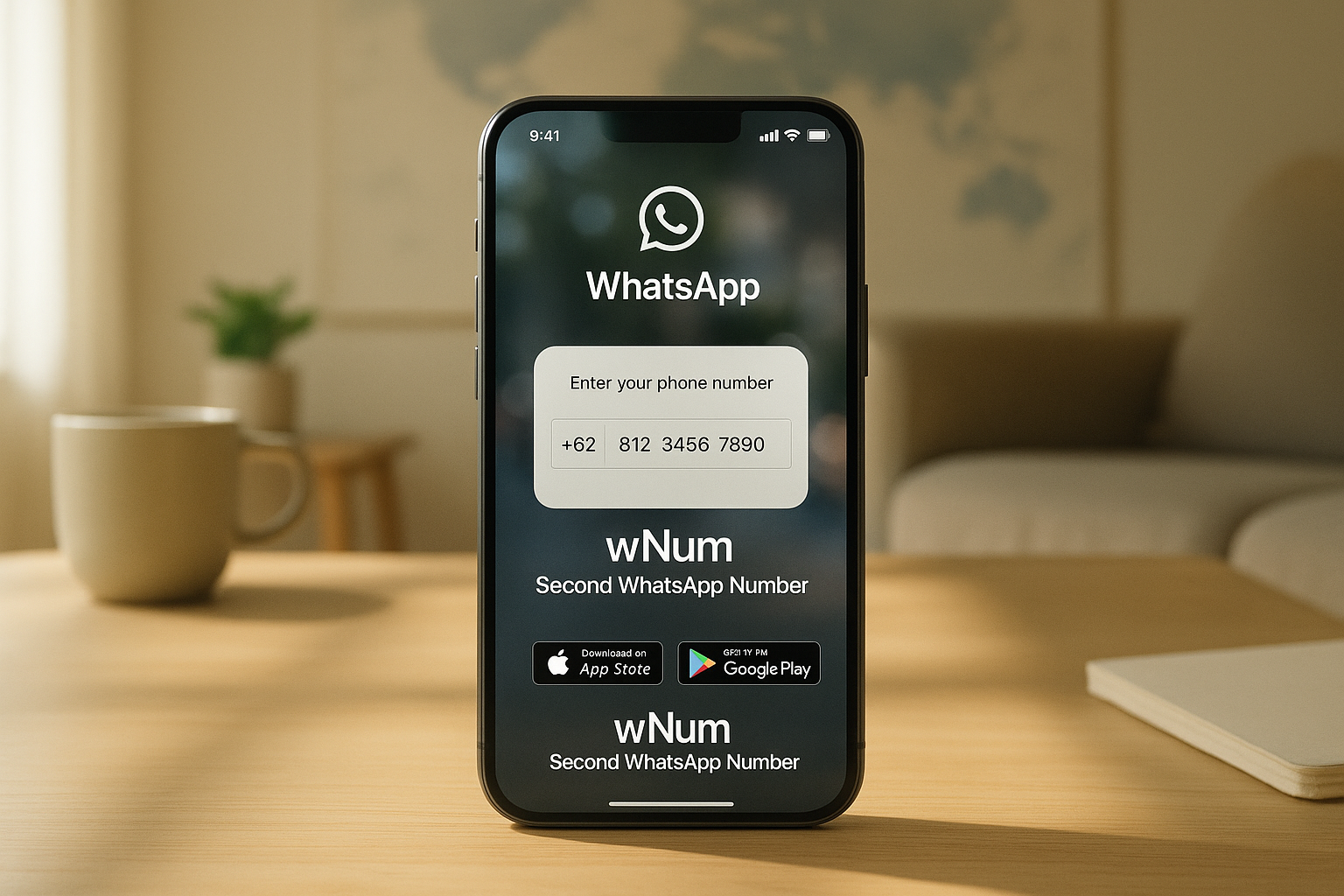 Ilustrasi nokos murah dan nomor virtual gratis untuk WhatsApp Business