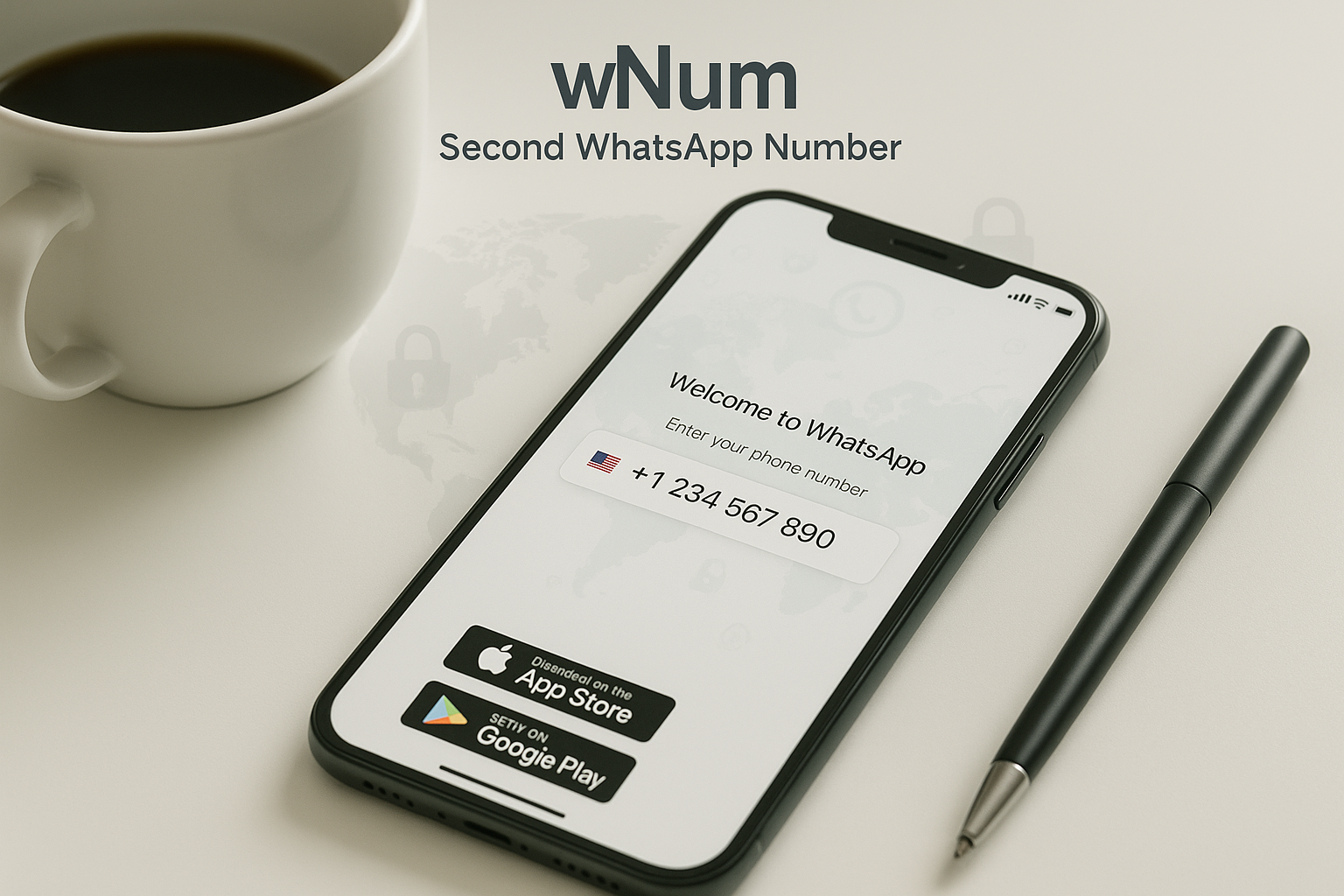 Ilustrasi nomor virtual gratis Indonesia dan nomor hp gratis untuk OTP WhatsApp