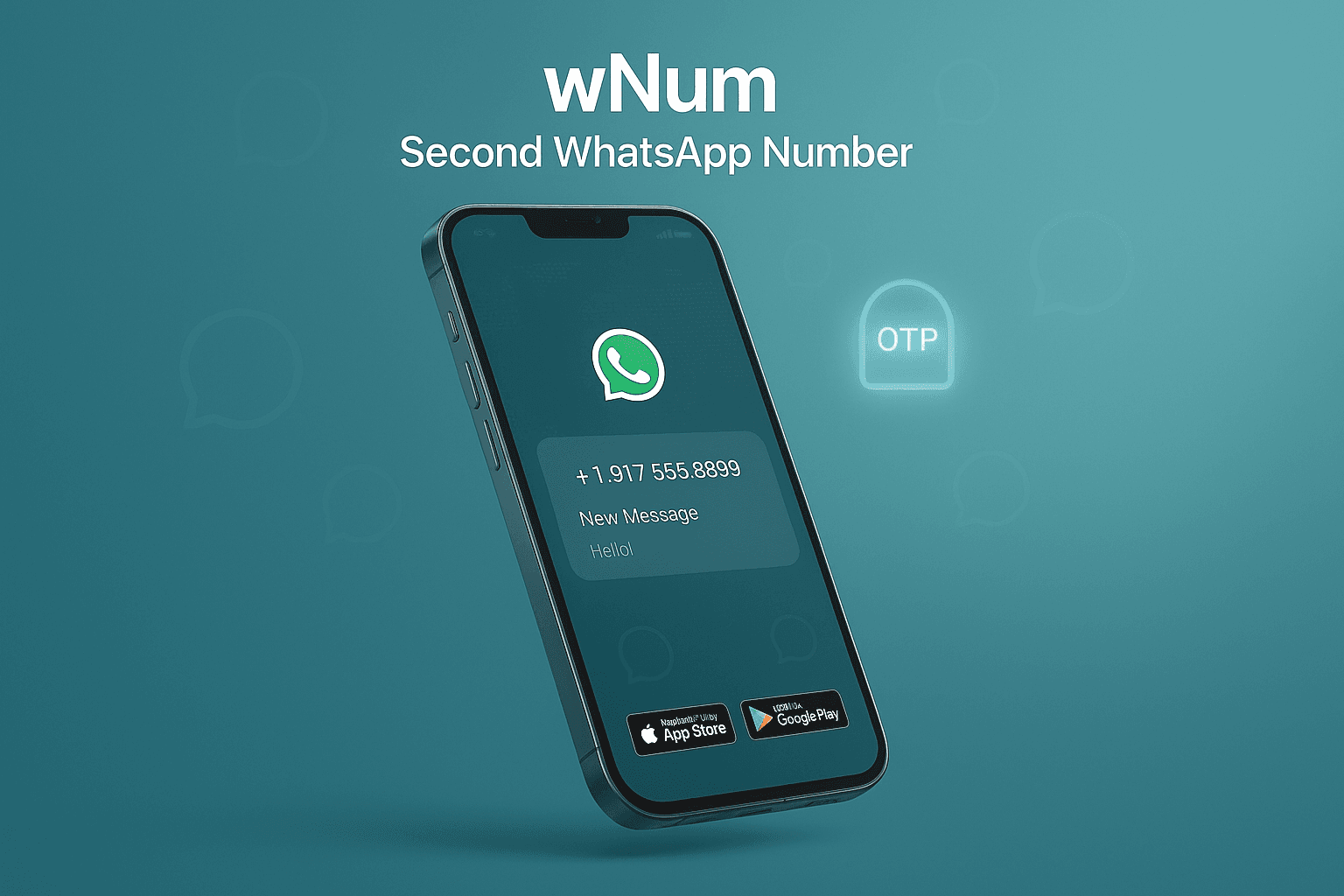 Illustration WhatsApp numéro virtuel gratuit et OTP gratis pour la France et la Belgique