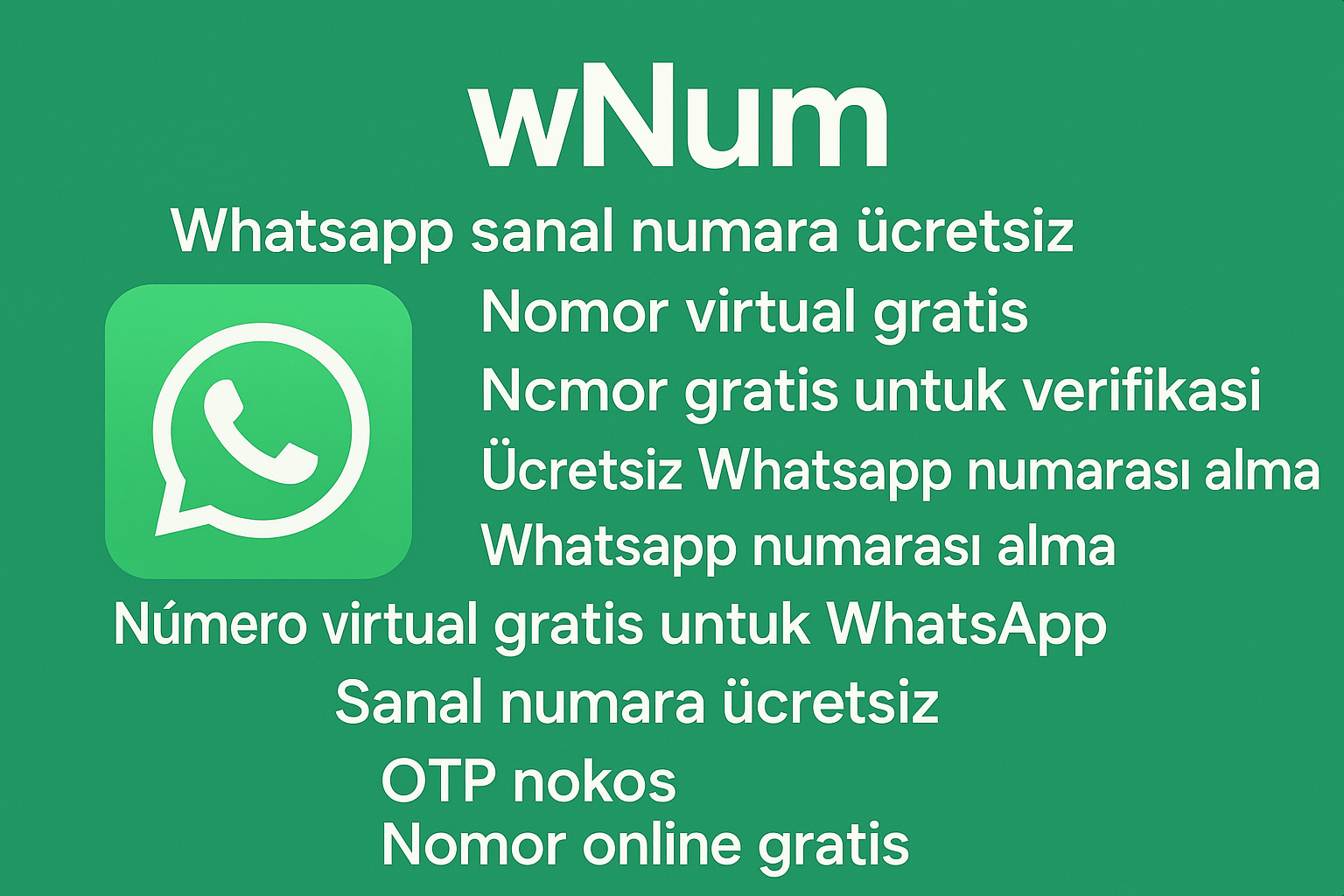 nomor virtual gratis untuk whatsapp ve sanal numara ücretsiz çözümlerini karşılaştıran açıklayıcı grafik