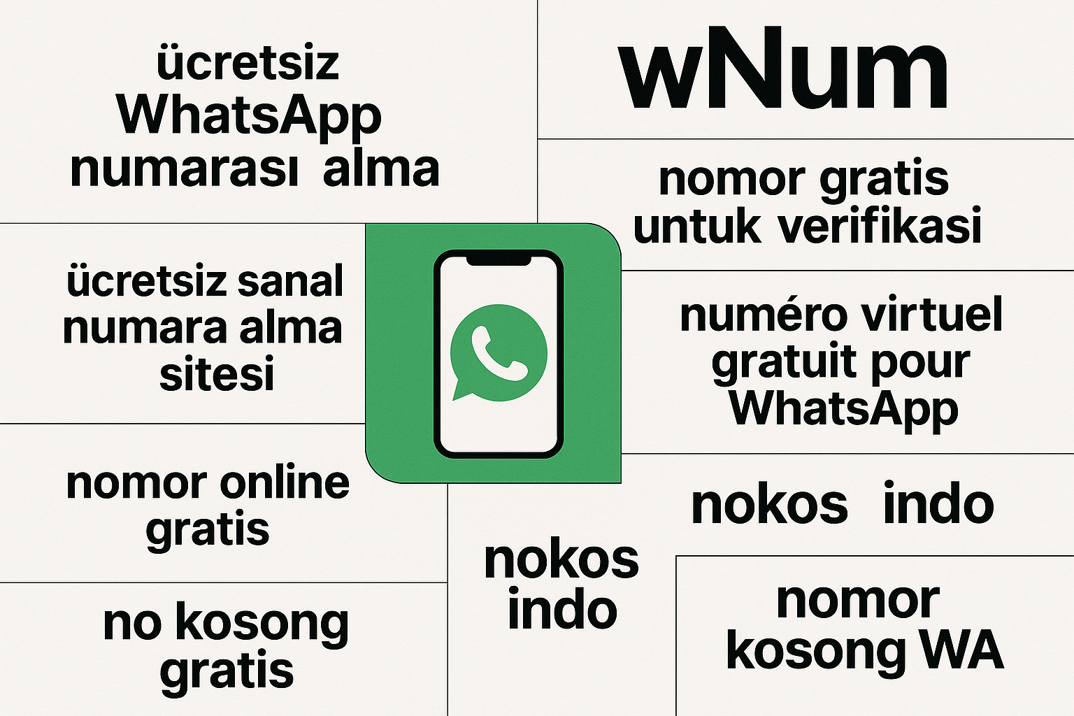Nomor online gratis ve numéro virtuel gratuit pour whatsapp yerine wNum ile güvenli WhatsApp sanal numarası kullanımı