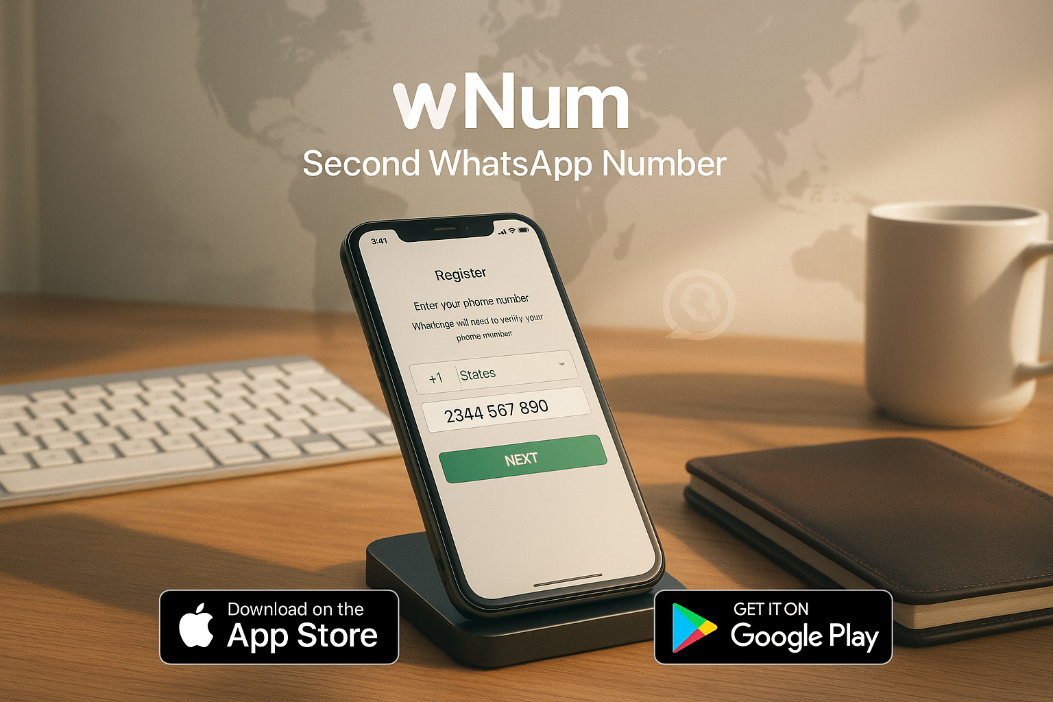 Ilustrasi nomor virtual gratis dan nokos WA murah untuk verifikasi WhatsApp