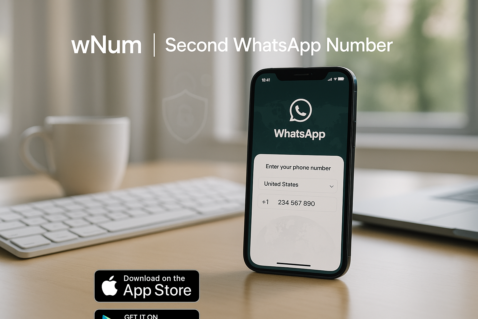 Ilustrasi nokos WA dan nomor kosong WhatsApp virtual untuk verifikasi