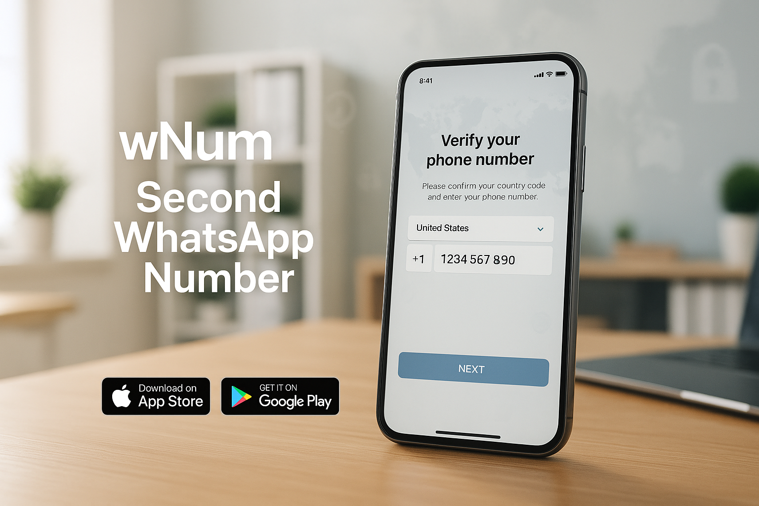numéro virtuel gratuit ve ücretsiz sanal numara alma ile WhatsApp doğrulama ekranı