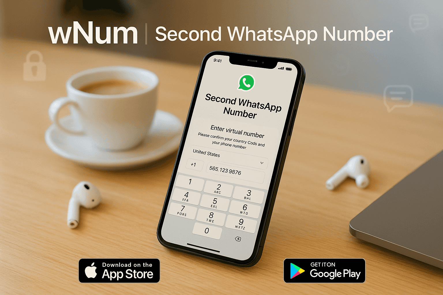 Panel de número virtual gratuito para WhatsApp y OTP WhatsApp barato en wNum