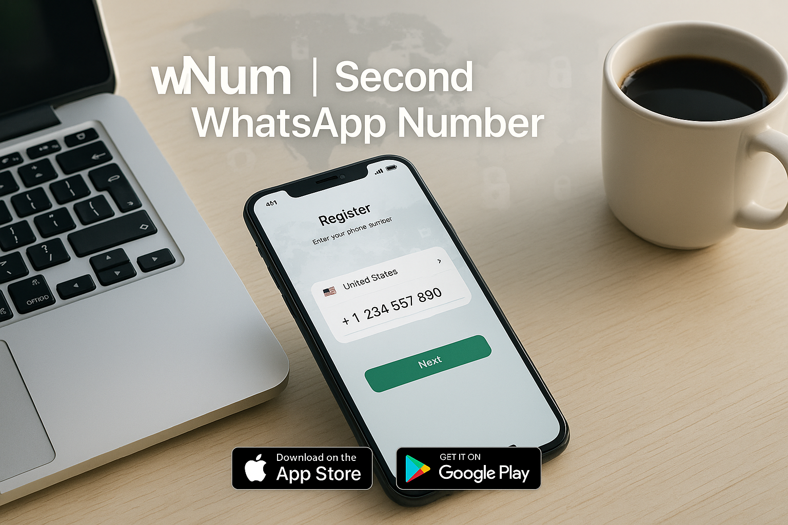 web nokos and virtual number for WhatsApp dashboard example