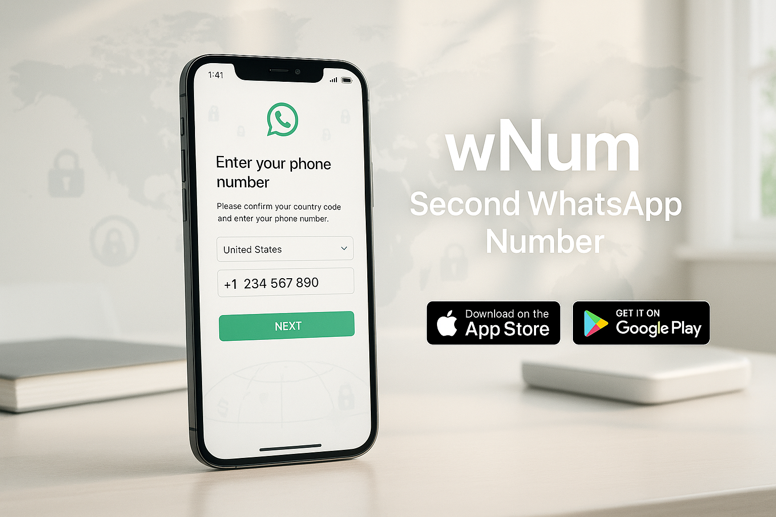 numéro virtuel gratuit and número virtual gratis para WhatsApp verification example