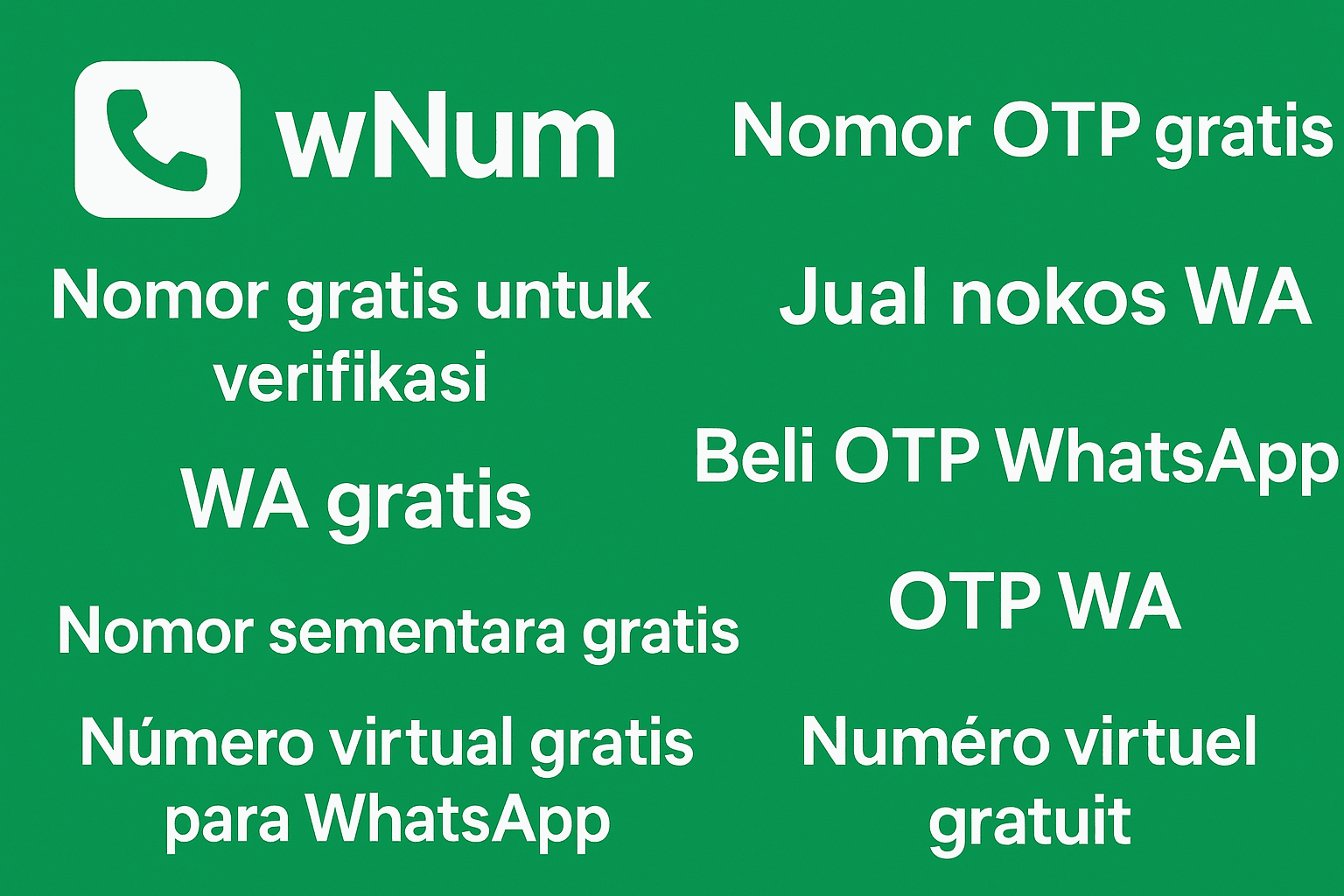 beli otp whatsapp 與 jual nokos wa 風險提示：選擇 WhatsApp 虛擬號碼（nomor kosong）收 otp wa 的注意事項