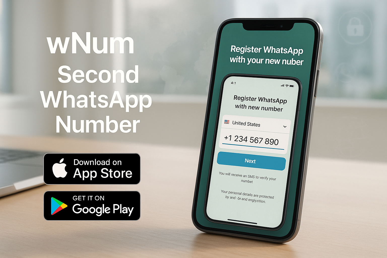 Ilustrasi beli nokos, nomor otp gratis, dan jasa otp wa murah untuk verifikasi WhatsApp dengan wNum