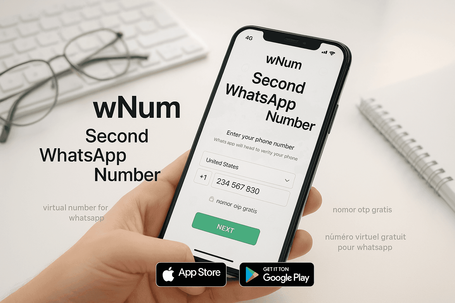 WhatsApp 虛擬號碼教學：使用 wNum 取得 virtual number for whatsapp 並收 OTP 驗證碼