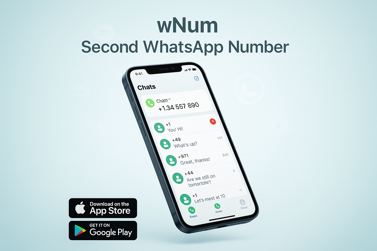 Illustration numéro virtuel gratuit et jasa otp wa pour WhatsApp