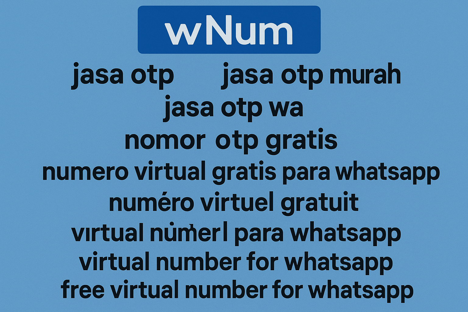 Dashboard jasa otp murah et gestion de numéro virtuel pour WhatsApp