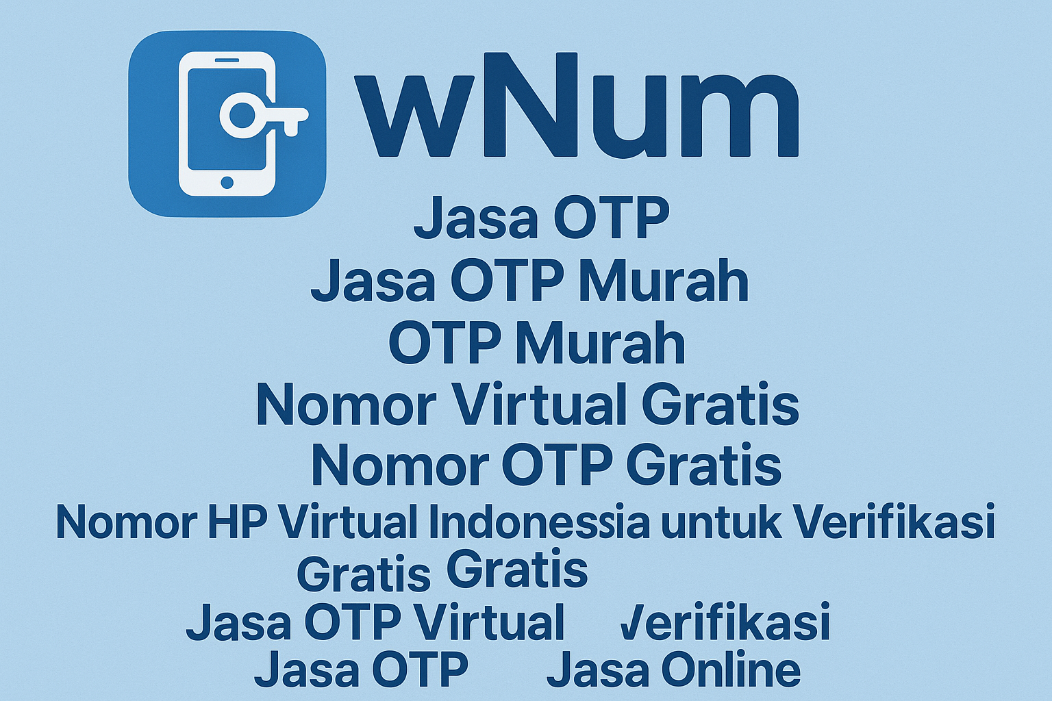 Dashboard jasa otp virtual wNum dengan pilihan otp murah dan nomor virtual gratis untuk verifikasi berbagai aplikasi